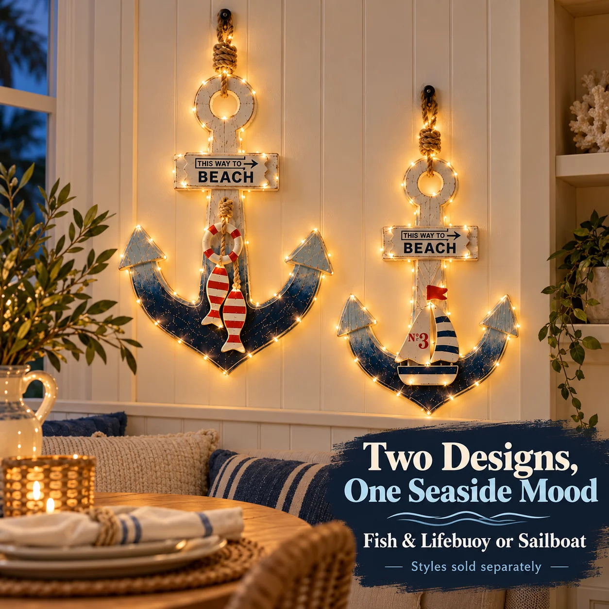 Two Designs, One Seaside Mood