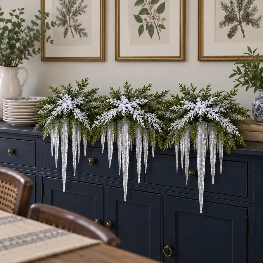 Winter accent in a home setting