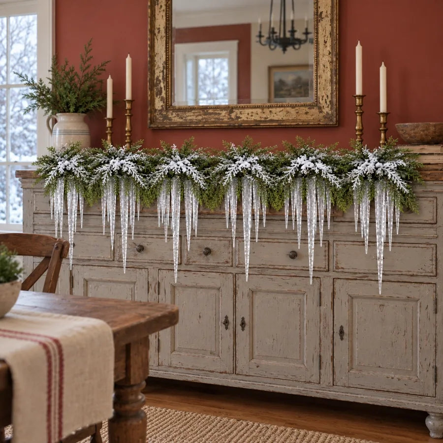 Winter accent in a home setting