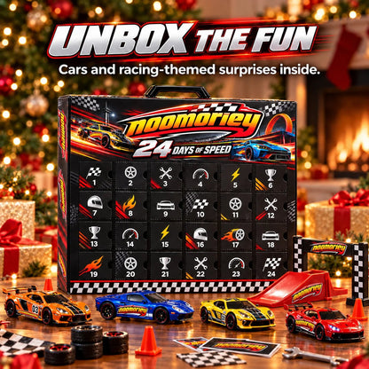 🏁 24 Days of Racing Magic – Christmas Mini Car Collector's Advent Calendar 🎄