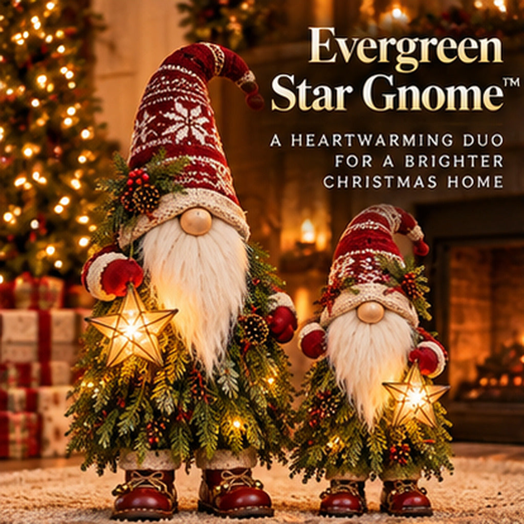 🌲Evergreen Star Guardians™ – Lighted Christmas Gnome Trees