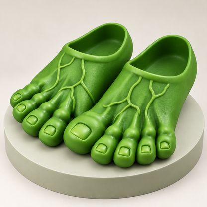 👣Giant Toe Slippers – Funny Realistic Foot Slides