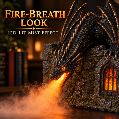 🐉 Dragon Castle Mist Sprayer | LED Fire Breath Light, Humidifier & Air Purifier