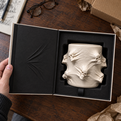 💀 Unbound Souls – Sculptural Skull Vessel 🖤
