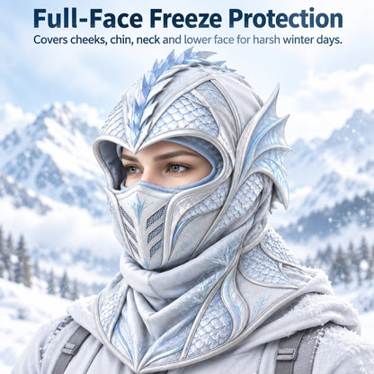 Ice Dragon 3-in-1 Winter Hood & Face Cover