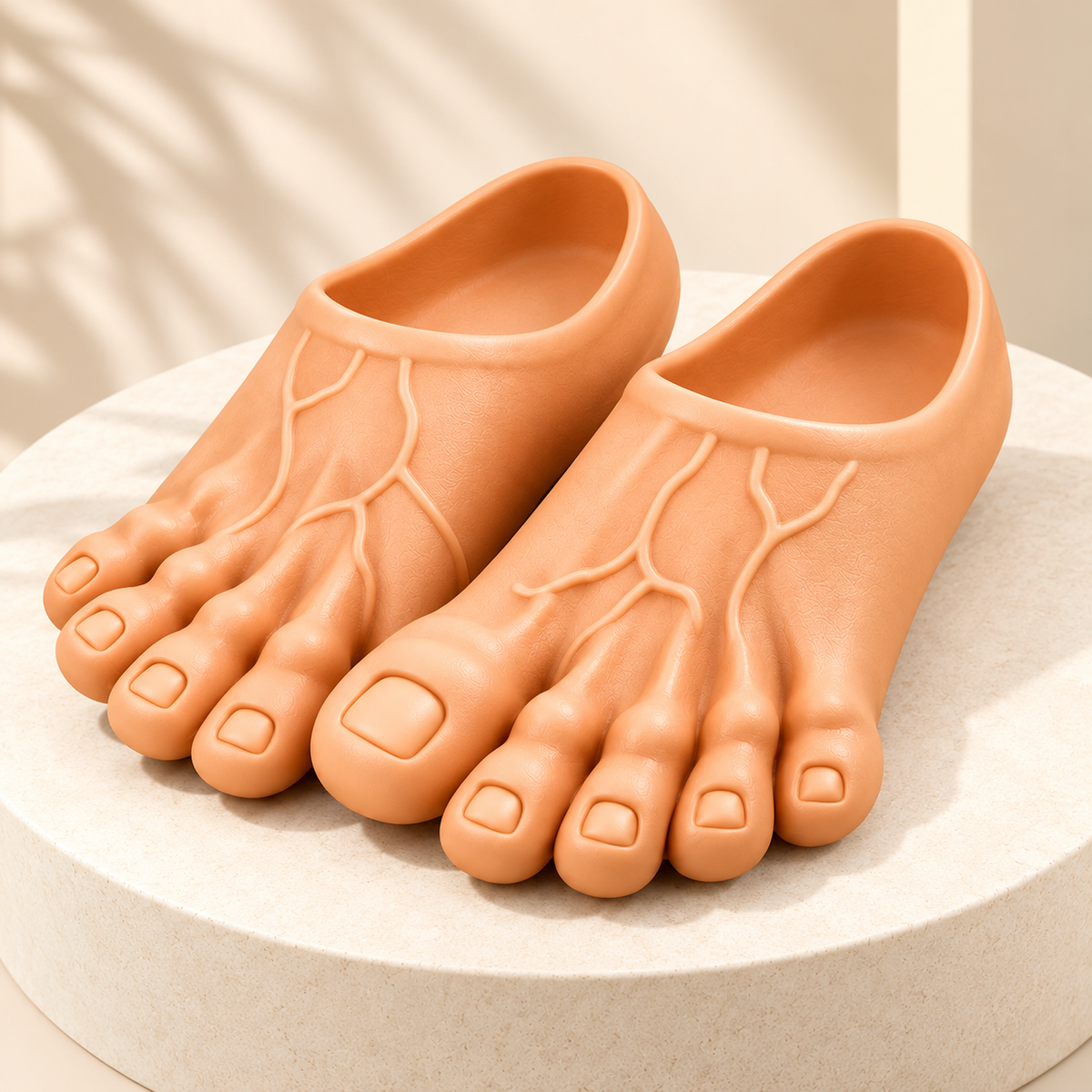 👣Giant Toe Slippers – Funny Realistic Foot Slides