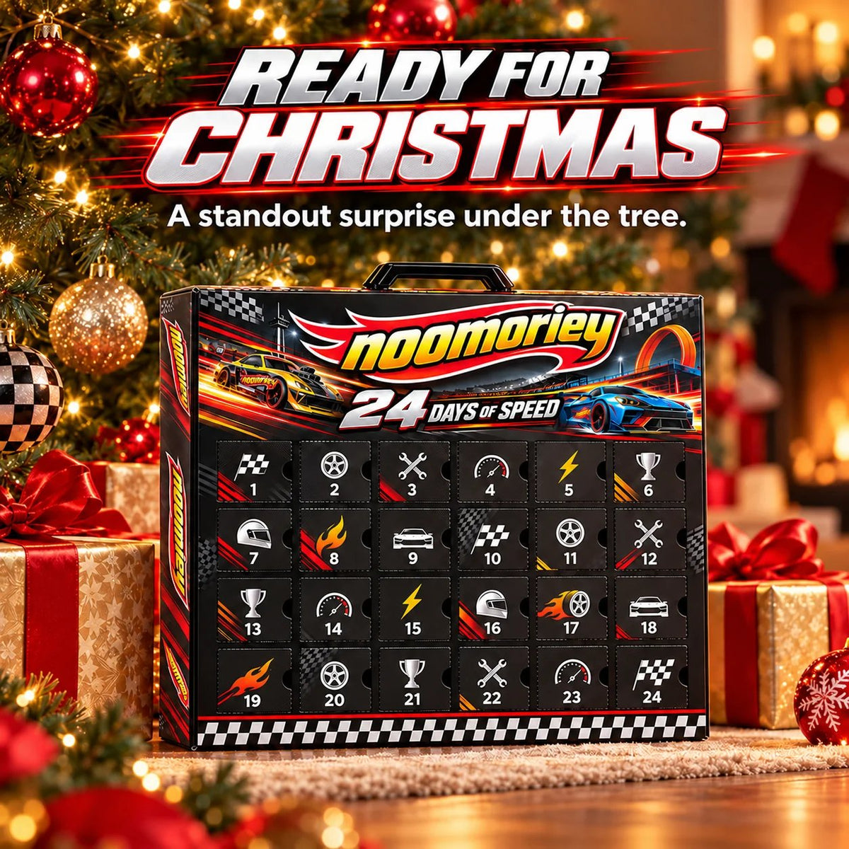 🏁 24 Days of Racing Magic – Christmas Mini Car Collector's Advent Calendar 🎄