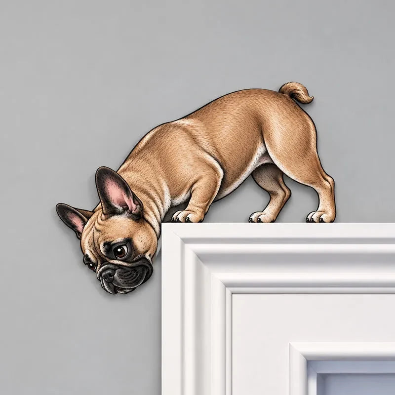 French Bulldog doorway topper