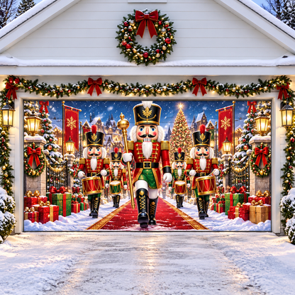🔥LAST DAY 50% OFF🎄 Christmas Garage Door Cover 🚗✨