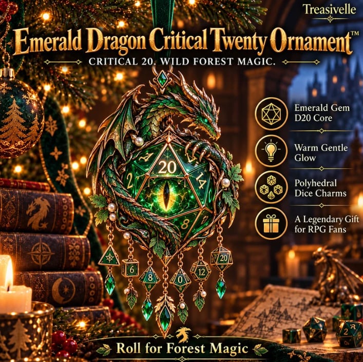 Glow Dragon Hanging Wind Chime for Fantasy Room Styling