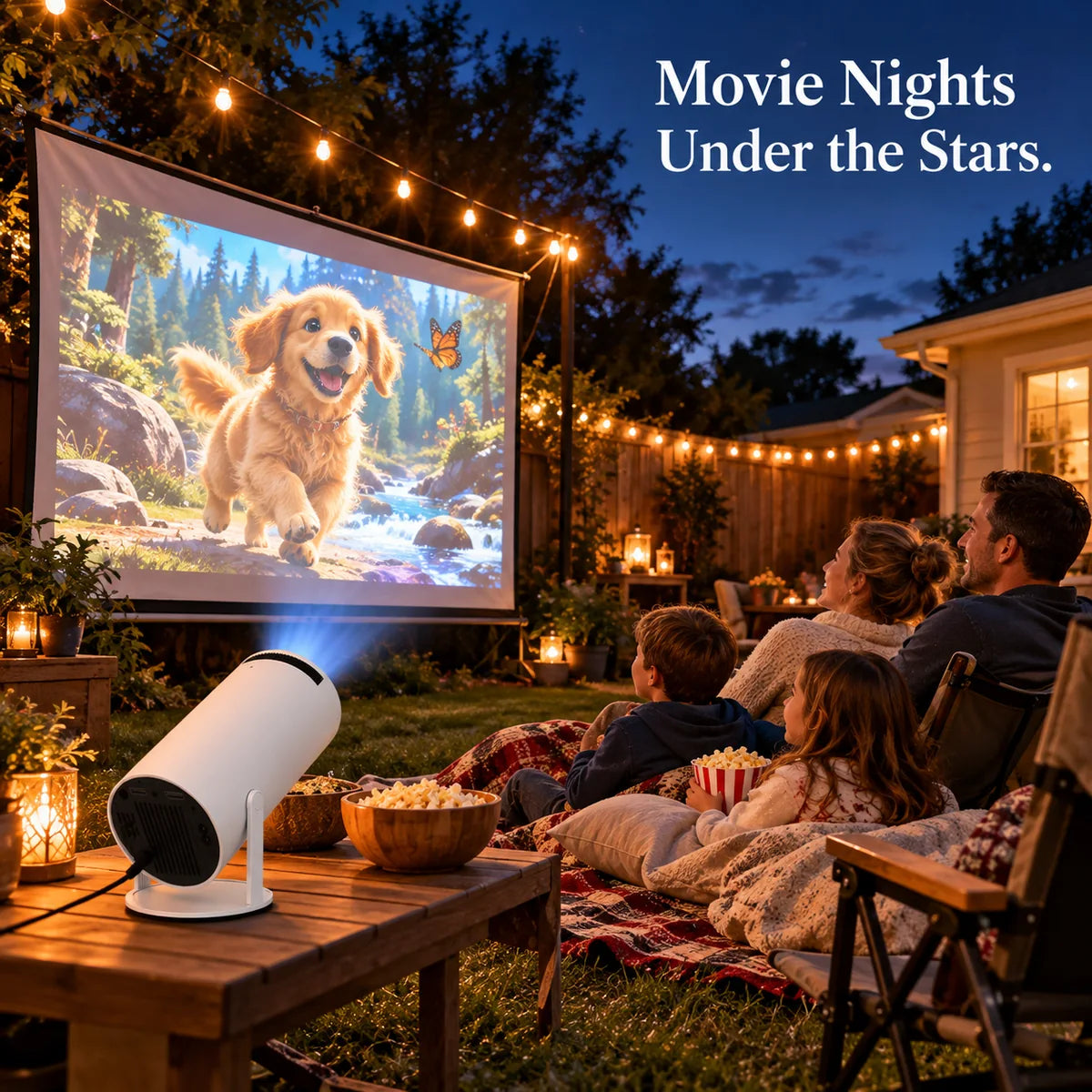 Portable HD Home Projector – Home Entertainment, Reading & More