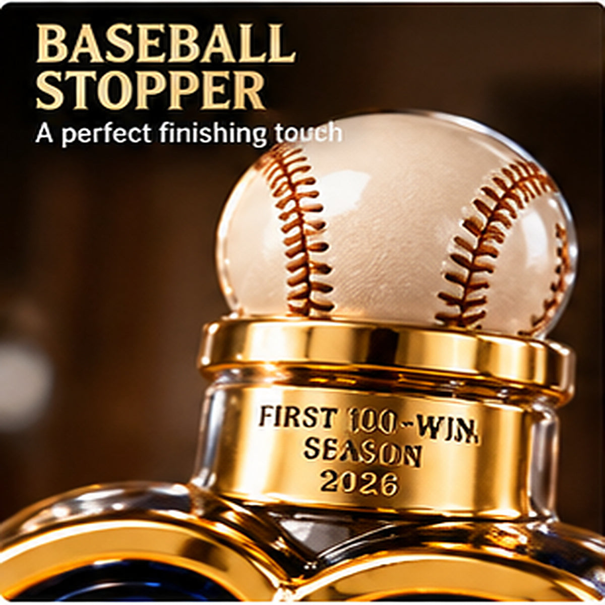This Is My Crew! 100-Win Season Commemorative Whiskey Bottle