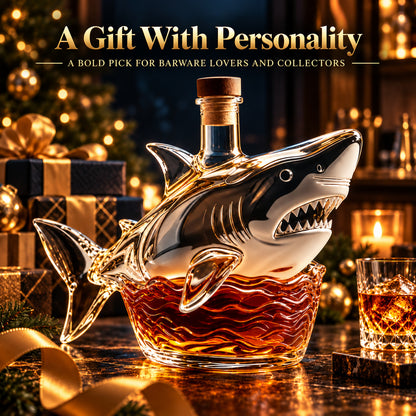 🦈 50th Anniversary Shark Tribute Whiskey Decanter