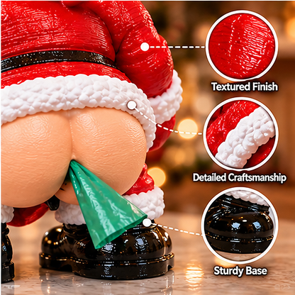 🎅😂 Santa's Cheeky Helper™ – Funny Christmas Trash Bag Dispenser 🎄