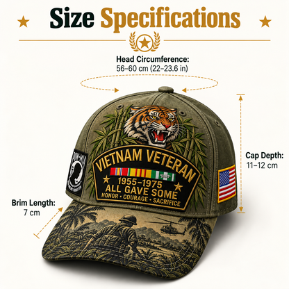 🇺🇸 Last Day Promo: 49% OFF🎖️Vietnam Veteran 1955–1975 All Gave Some Tribute Baseball Cap