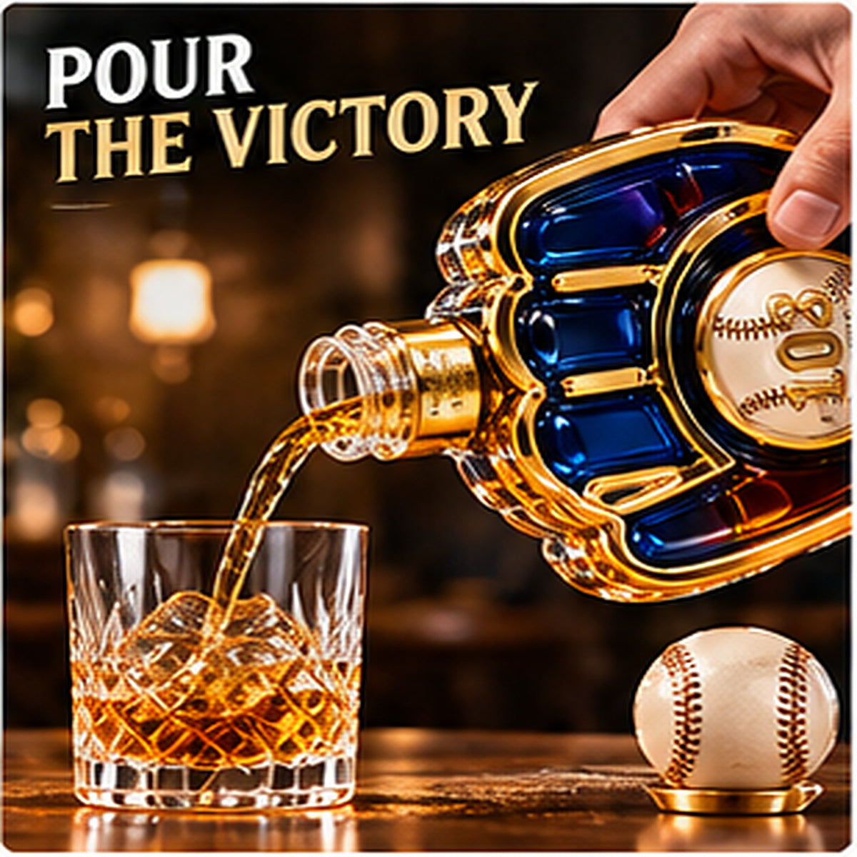 This Is My Crew! 100-Win Season Commemorative Whiskey Bottle