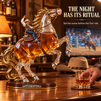 Untamed Spirit Rearing Horse Whiskey Decanter – Western Limited Collector’s Edition