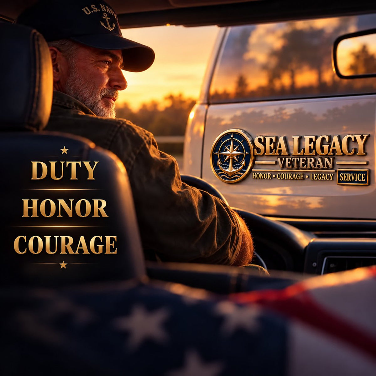 🎖️ 3D Veteran Legacy Metal Auto Emblem – 4 Designs, One Unbreakable Honor