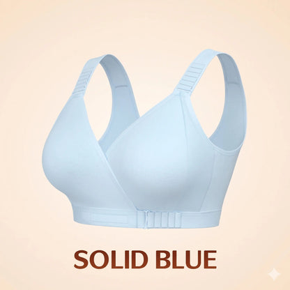EaseWrap™ Front-Closure Wireless Comfort Bra – Adjustable Straps & Gentle Support