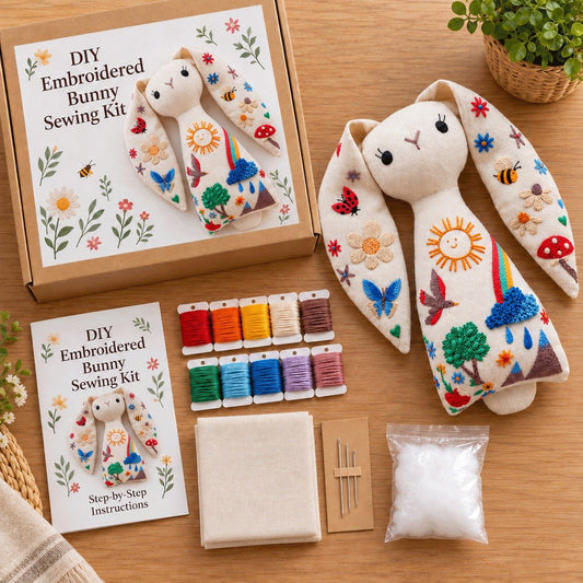 🐰DIY Embroidered Bunny Sewing Kit