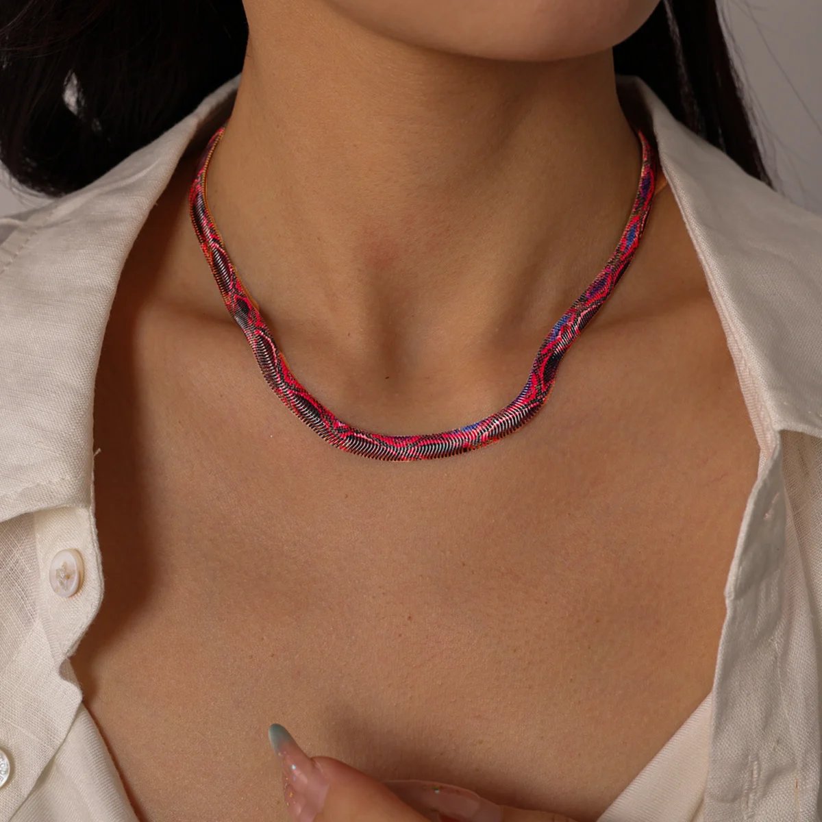 🐍Serpent Statement Necklace – A Symbol of Mystery & Power✨