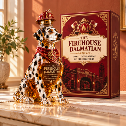The Firehouse Dalmatian Whiskey Bottle