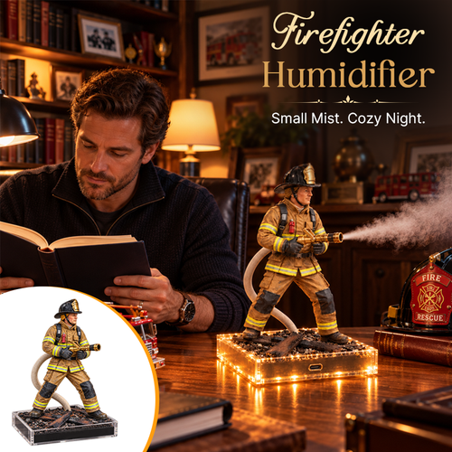 🚒 Firefighter Mist Humidifier | Hero-Inspired Desk Decor