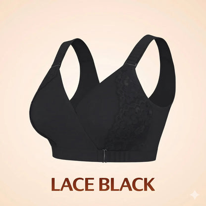 EaseWrap™ Front-Closure Wireless Comfort Bra – Adjustable Straps & Gentle Support