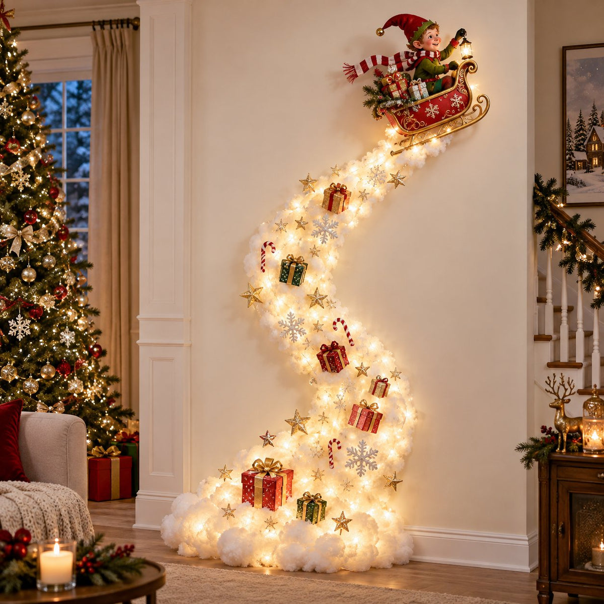 ✨Christmas Magic Trail Wall Light - A Little Christmas Magic, Right on Your Wall🎁
