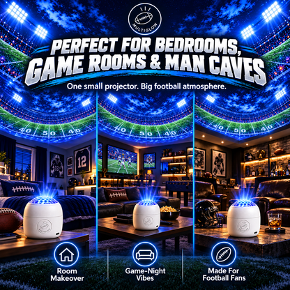 Football Stadium Room Projector – 6 Scene Films for Bedrooms, Game Rooms & Man Caves