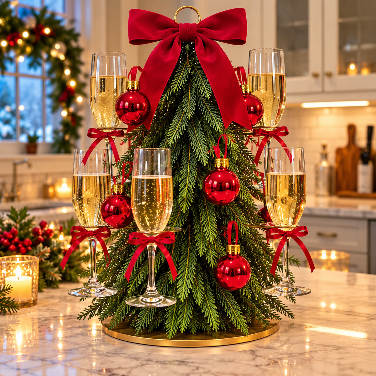 The Christmas Cocktail Tree – A Holiday Centerpiece Everyone Will Love