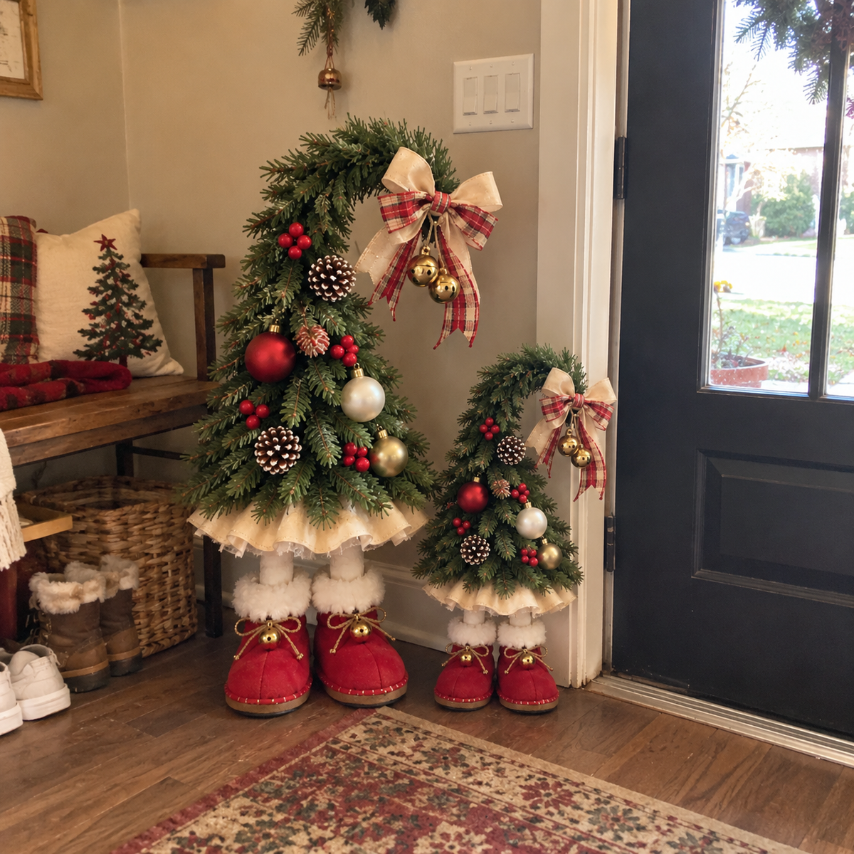 Santa's Little Boot Buddies™ – Whimsical Christmas Elf Trees