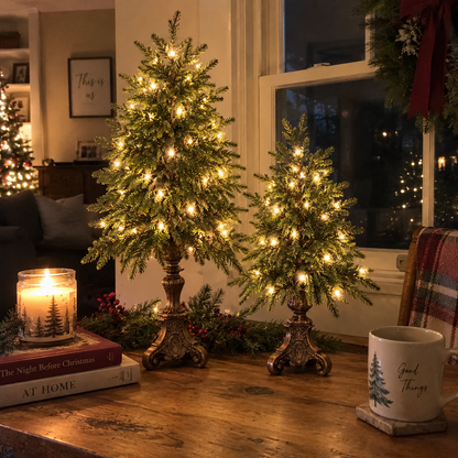 🎄✨Vintage Tabletop Christmas Trees
