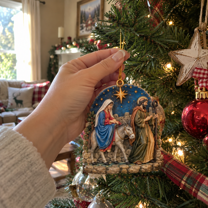 The Nativity Story – 5-Piece Jesus Birth Christmas Ornaments