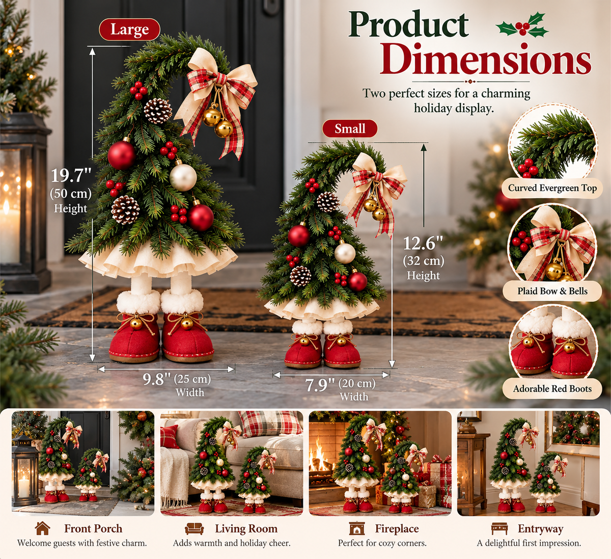Santa's Little Boot Buddies™ – Whimsical Christmas Elf Trees