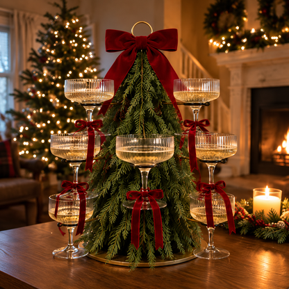 The Christmas Cocktail Tree – A Holiday Centerpiece Everyone Will Love