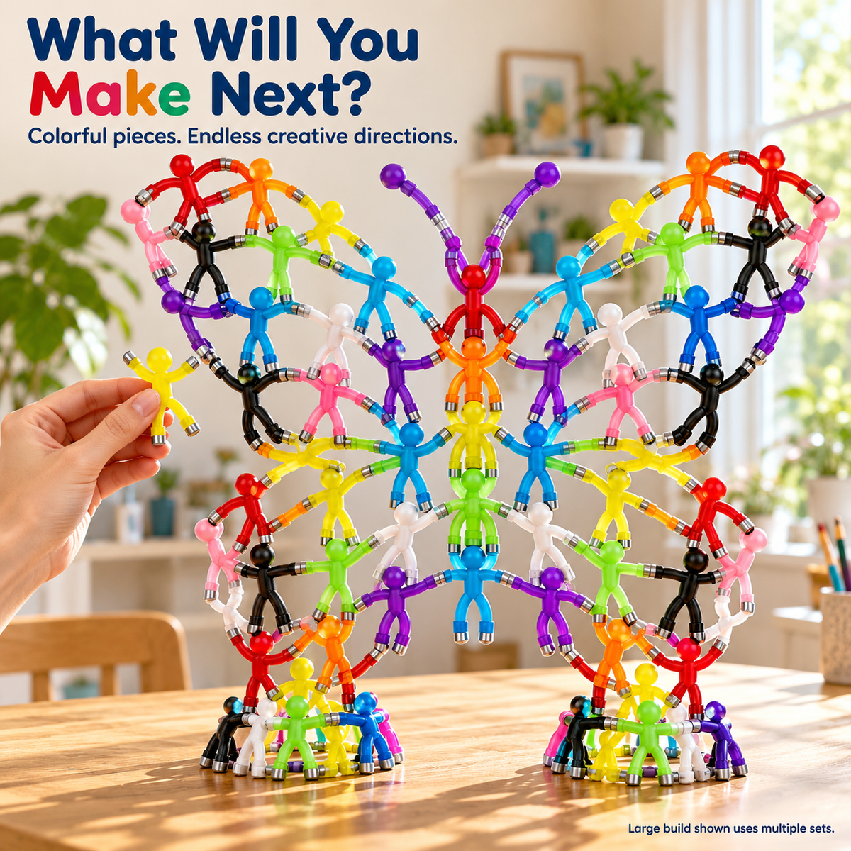 🔥LAST DAY 50% OFF🧲🌈 Magic Magnetic Little Friends – 10-Piece Bendable Silicone Figure Toy Set
