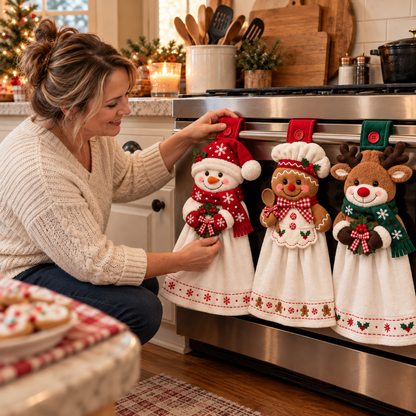 Christmas Hanging Kitchen Hand Towel