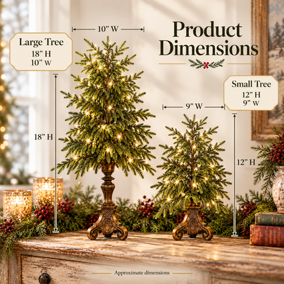 🎄✨Vintage Tabletop Christmas Trees