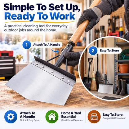 ⚒️All-Season Snow Removal & Garden Tool