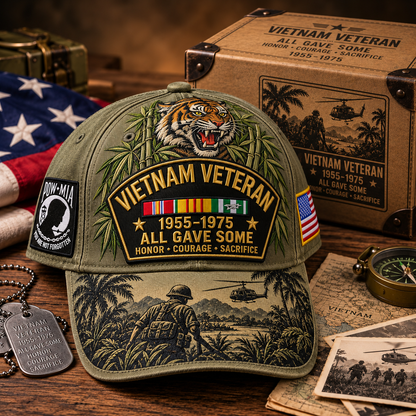 🇺🇸 Last Day Promo: 49% OFF🎖️Vietnam Veteran 1955–1975 All Gave Some Tribute Baseball Cap
