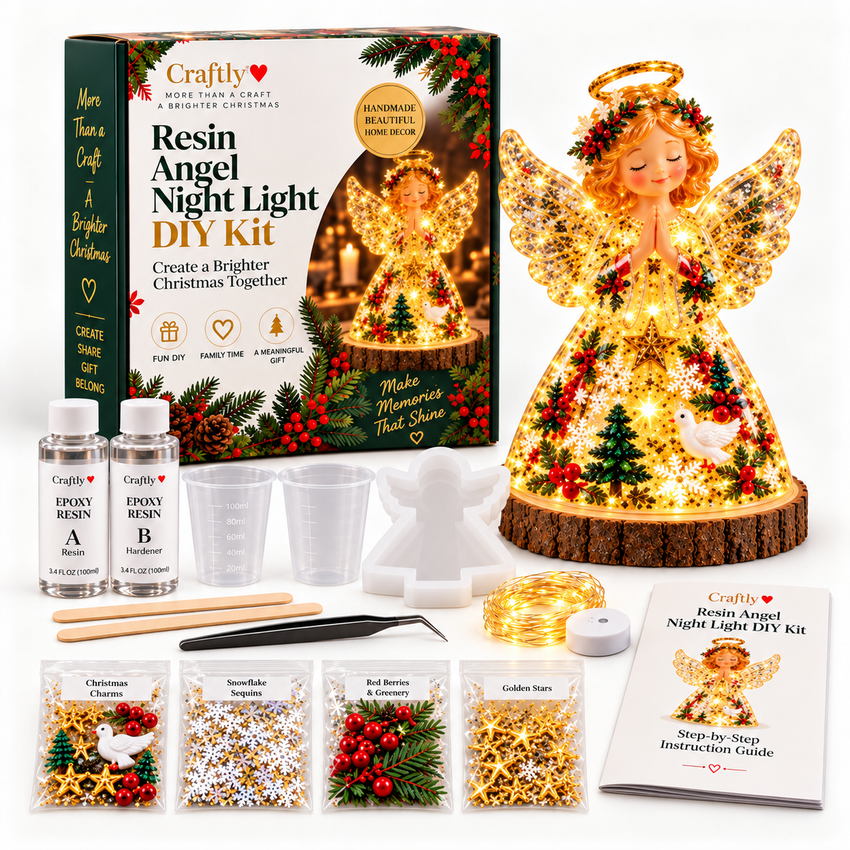 Angel Resin Night Light DIY Kit
