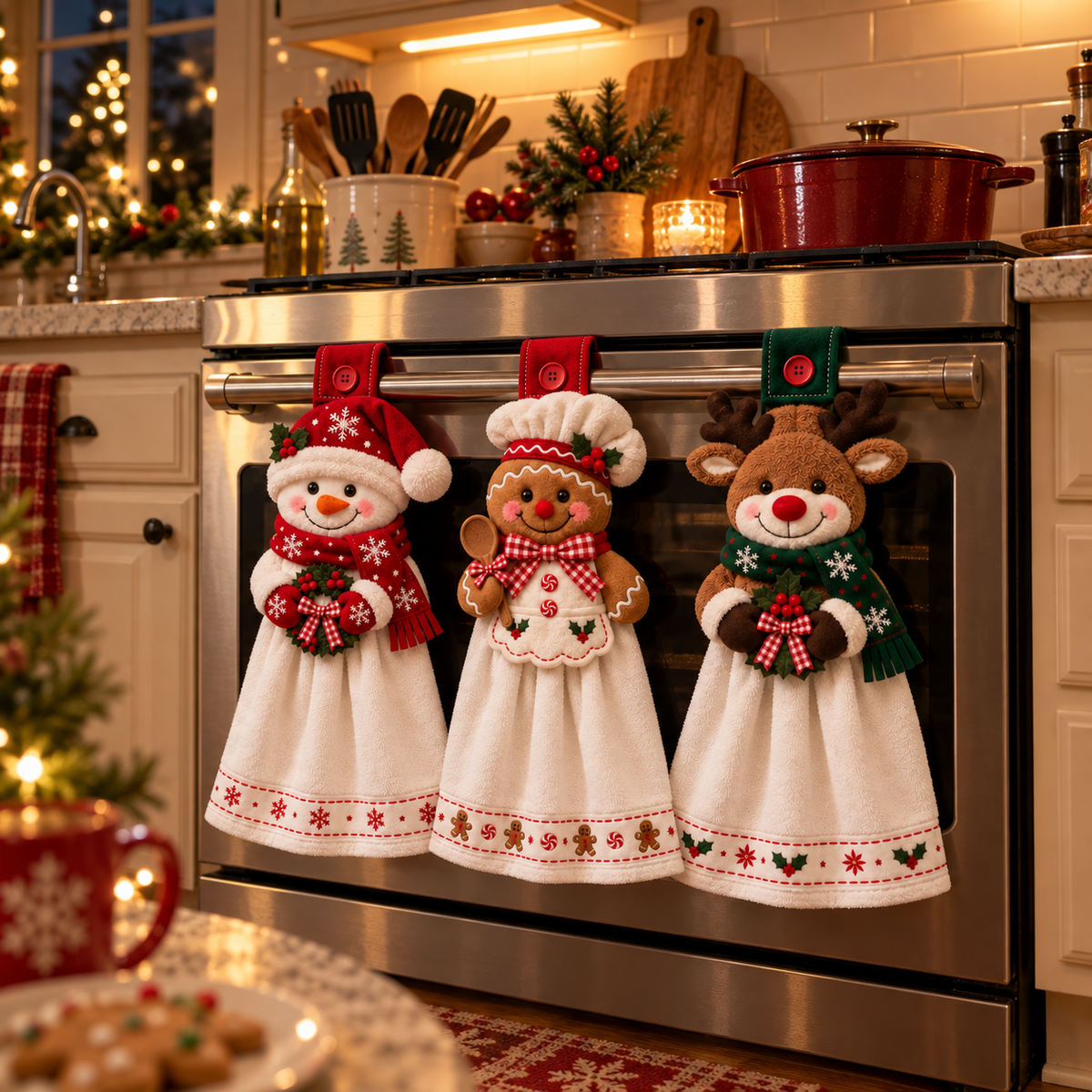 Christmas Hanging Kitchen Hand Towel
