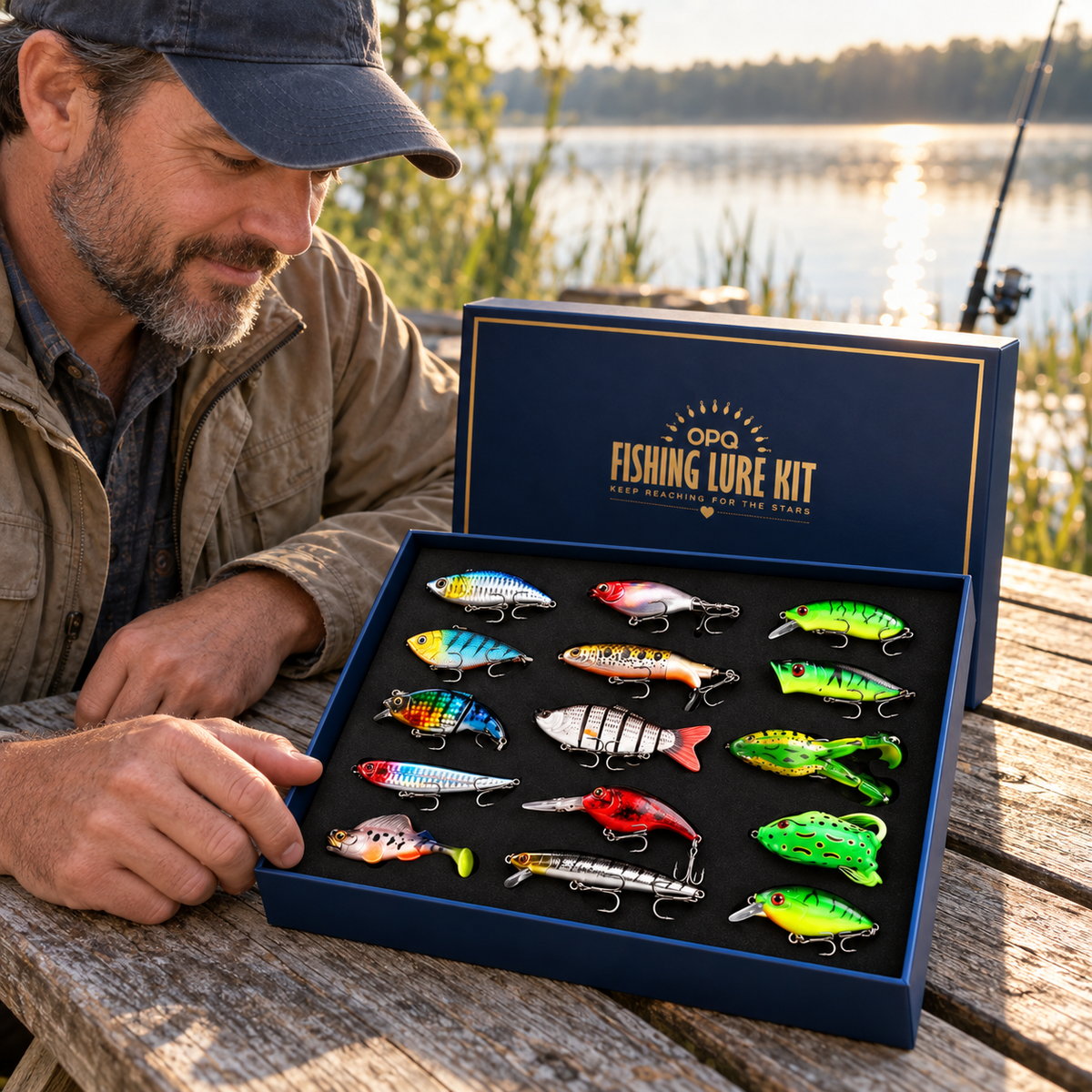 The Perfect Catch — 15-Piece Fishing Gift Box
