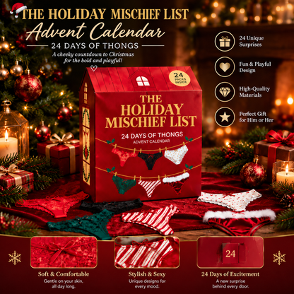 🎁 24 Days of Temptation™ – Thong Advent Countdown Gift Box | A Playful Surprise for Every Day 🔥