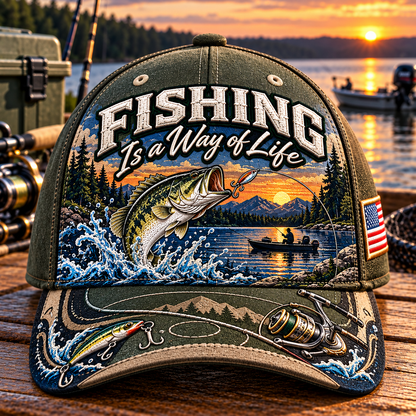 🇺🇸 Last Day Promo: 49% OFF🎣Fishing Is a Way of Life Baseball Cap