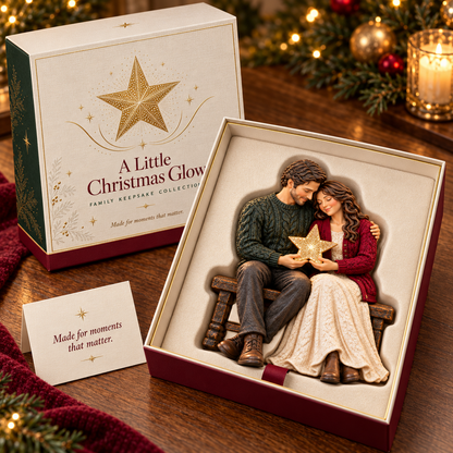 ✨ A Little Christmas Glow – Lighted Family Keepsake Figurine
