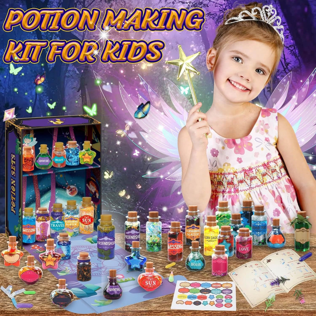 🔮 Deluxe Magic Potion Kit for Kids — Light, Sound & Mist Cauldron Set🎁