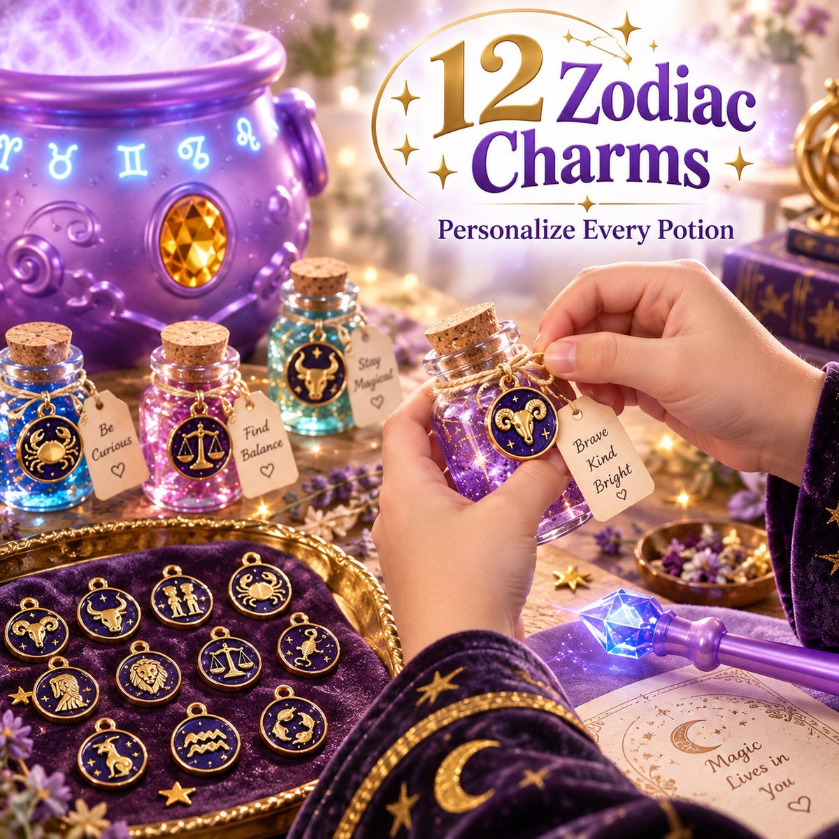 🔮 Deluxe Magic Potion Kit for Kids — Light, Sound & Mist Cauldron Set🎁