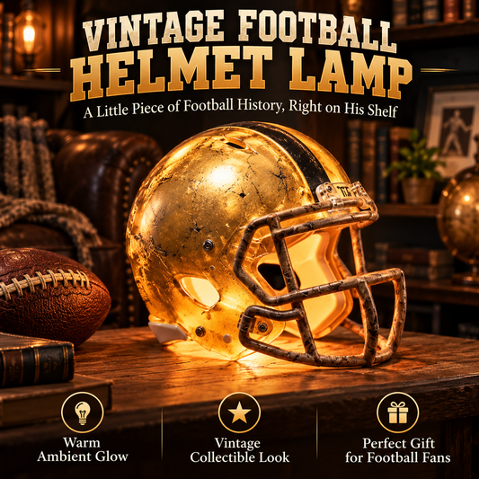 Vintage Football Helmet Lamp
